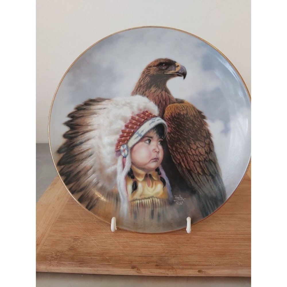 Collectors Plate "Protector of the Plains" by Perilloe. one of eight by...